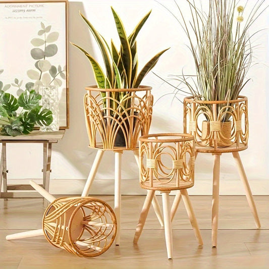Wooden Woven Vase Fillers with Handles - 2SMF