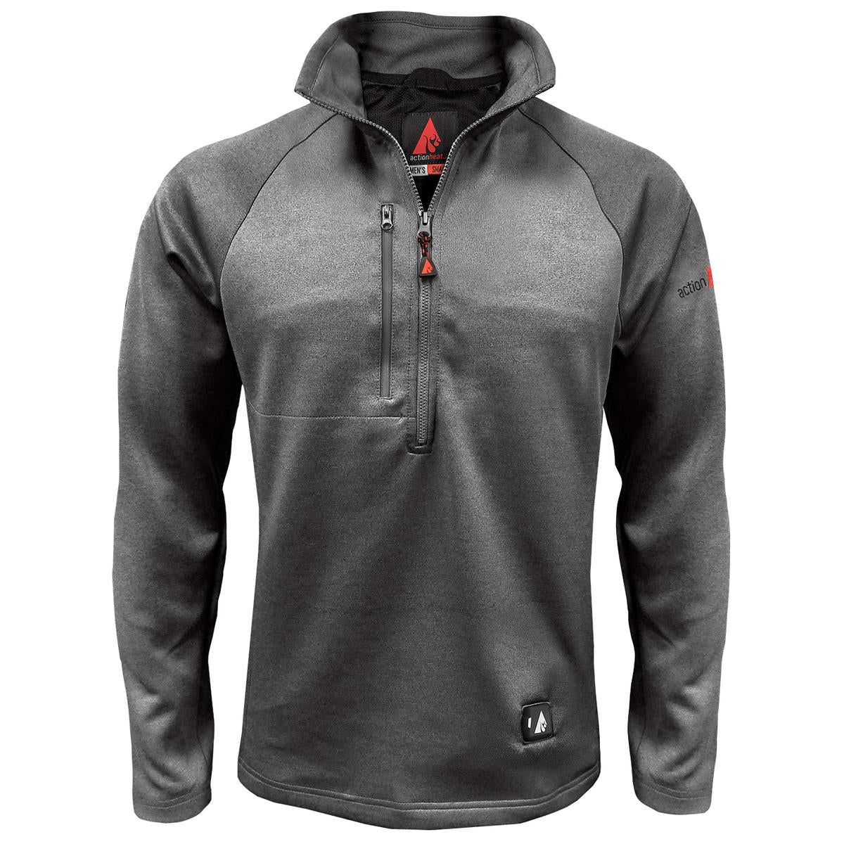 ActionHeat 5V Men's 1/2 Zip Pullover Battery Heated Shirt