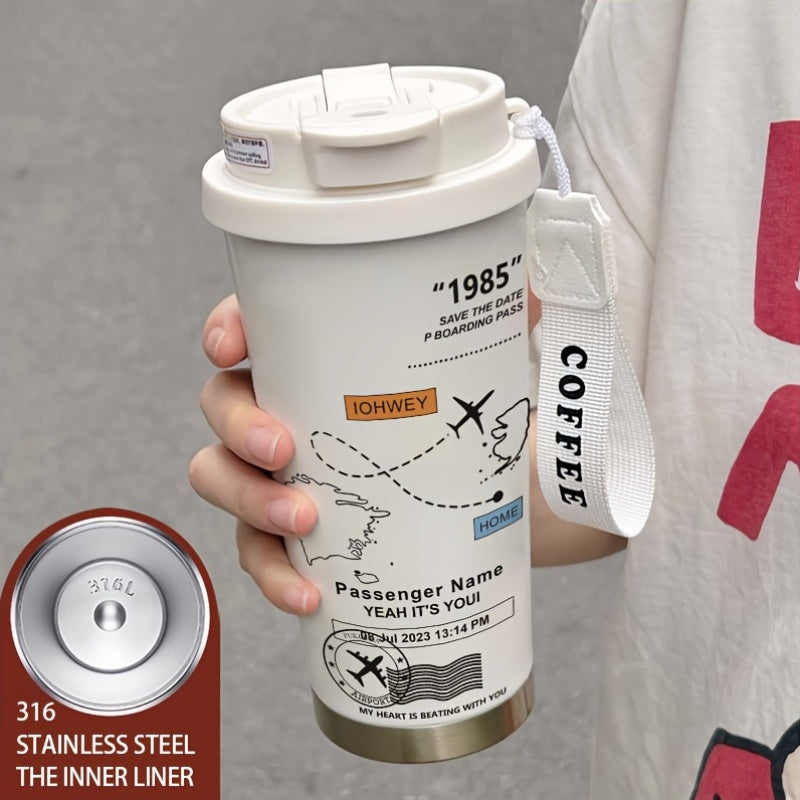 Airplane Route Map Thermos- HMT14TM