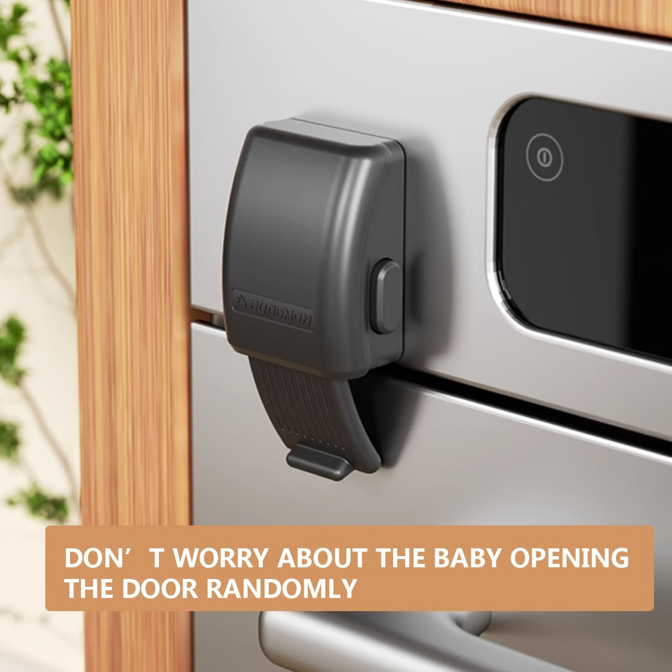 Black Oven Safety Lock, Microwave & Drawer Lock Buckle TJR5L7B