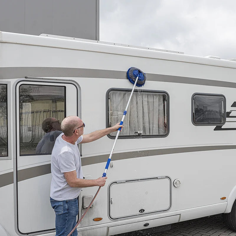 ProPlus Wasborstel chenille microvezel telescopische steel 1,65 m blauw