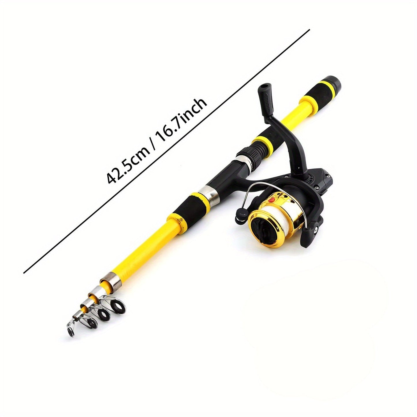 Yellow Fishing Rod Combo with Tackle Bag-CLOG