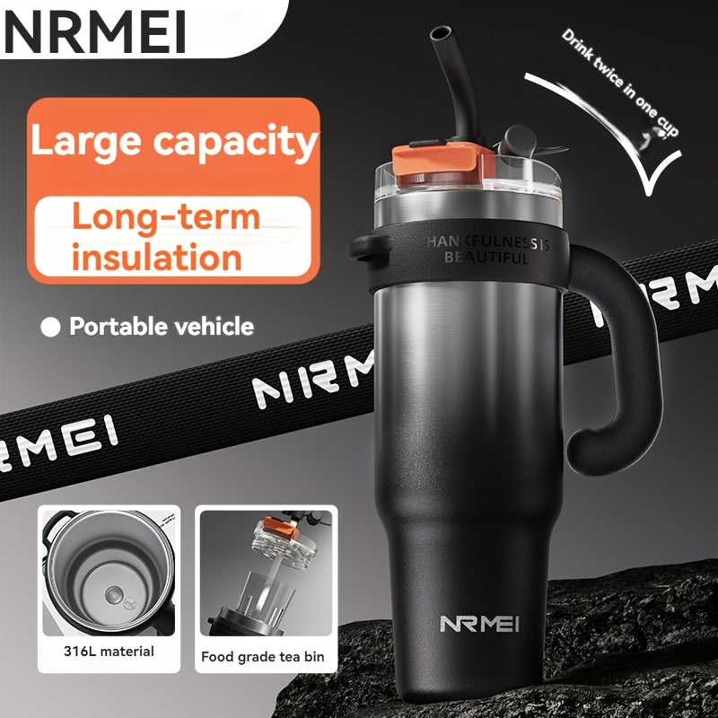 NRMEI Stainless Steel Large Capacity Ice Bullock Cup Thermos TJR8X4C