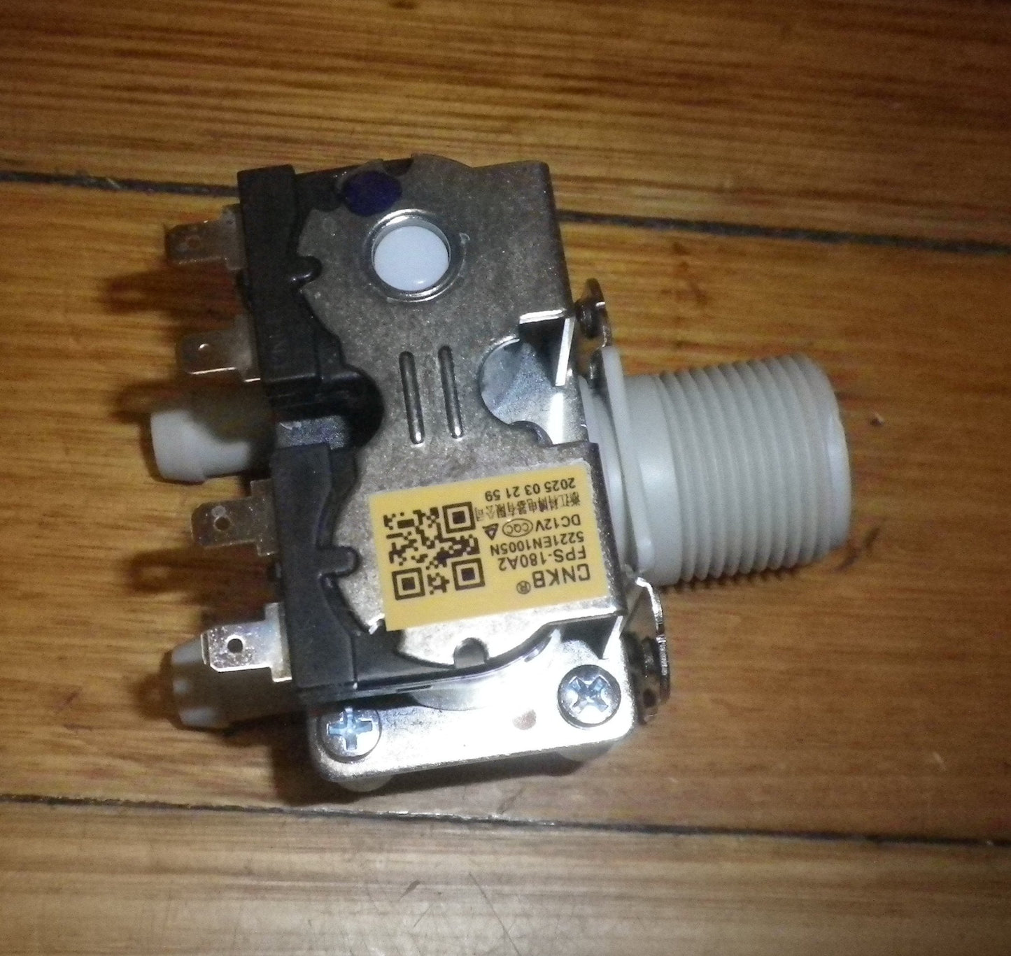 LG 10mm Straight Through WV10-1410B/W Dual 12volt Inlet Valve - Part # 5221EN1005N