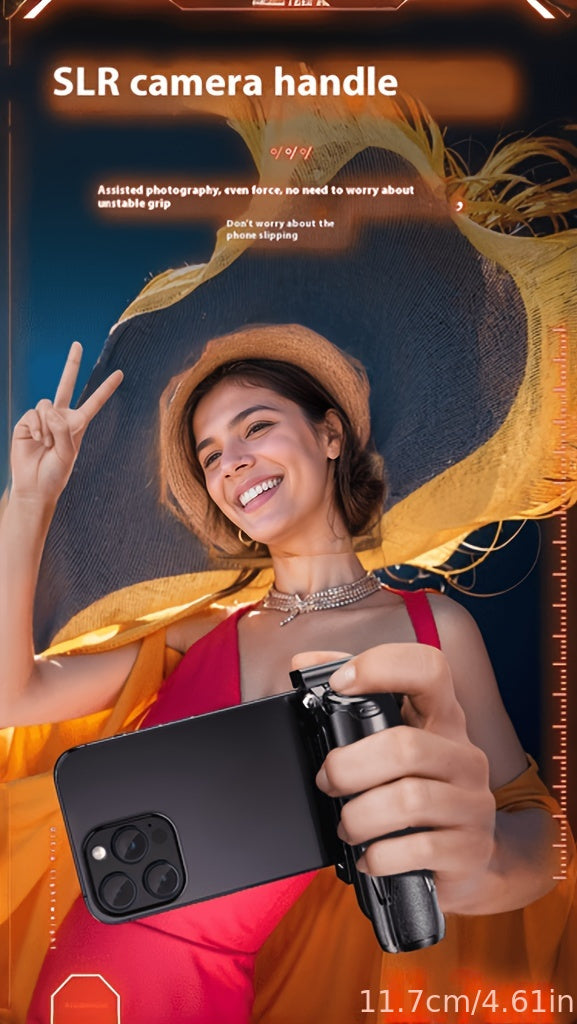 Wireless Selfie Stick with Handle Assistant, 3-in-1 Extendable Phone Holder - HMTA0M2