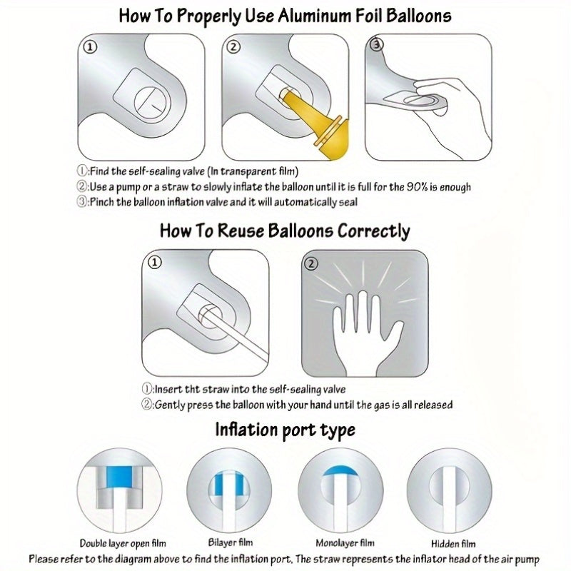 Silver Foil Balloon Wall Set  50pcs-JV4K