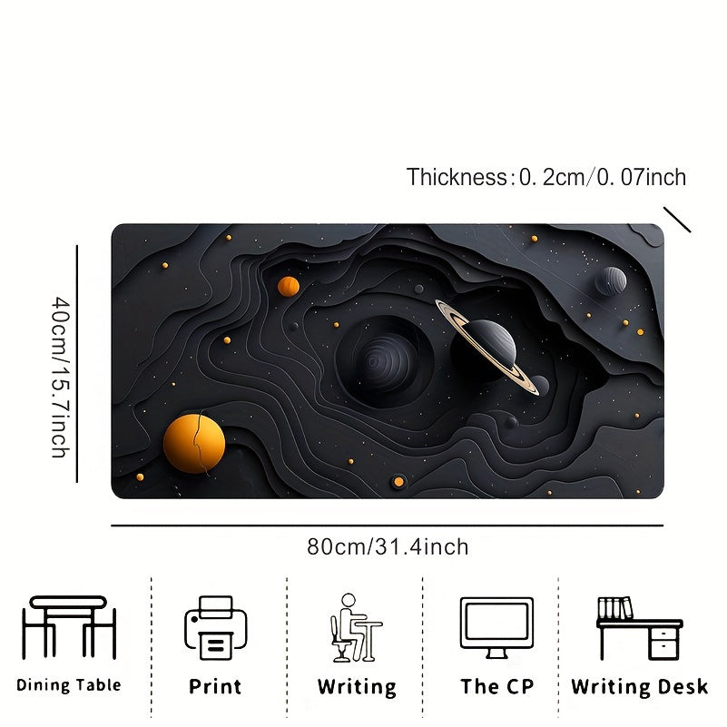 Galactic Space Planet Gaming Mouse Pad, Large TJR6L7P
