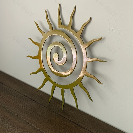 Antique Coiled Star Metal Wall Art - G7TB