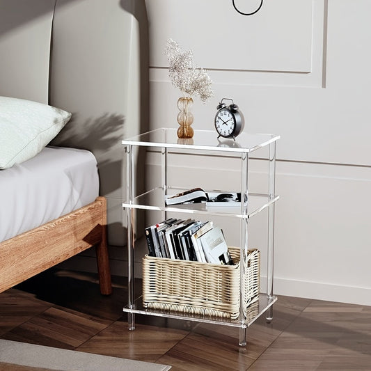 Clear Acrylic 2/3 Tier Side Table - ID2J