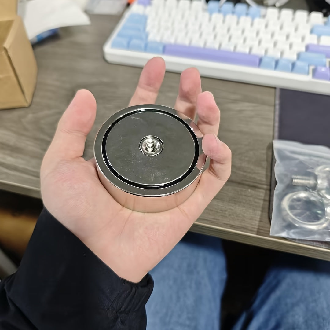 Double-Side Neodymium Fishing Magnet, 1300 lbs Pull TJR4D7B