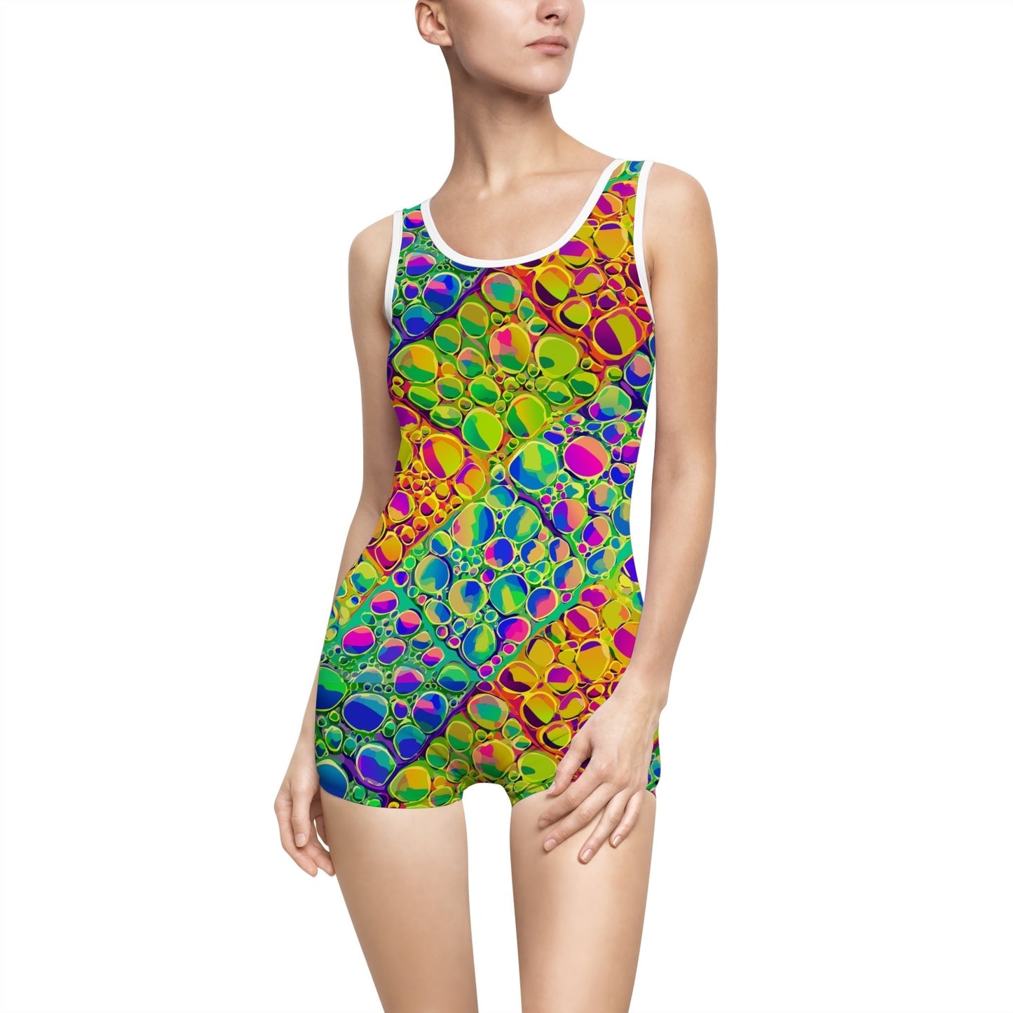 Swimsuit, Vintage Crown Jewel Retro Summer Fashion, Burning Man, Mermaid Outfit, Pool Party Prints