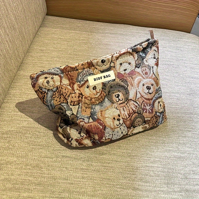 New Cute Bear Portable Large Capacity Cosmetic Bag - DDI0