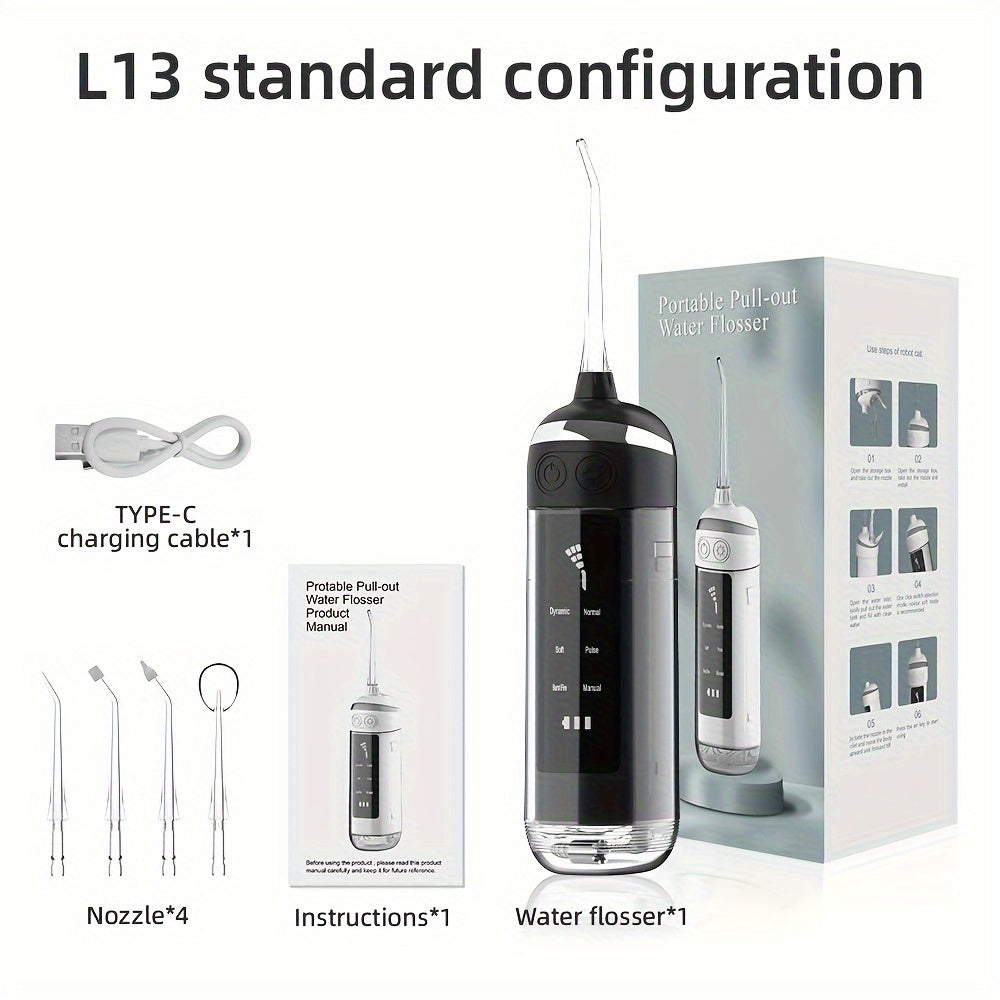 Portable Dual-Use Wireless Water Flosser, Multiple Cleaning Modes TJR3N1X