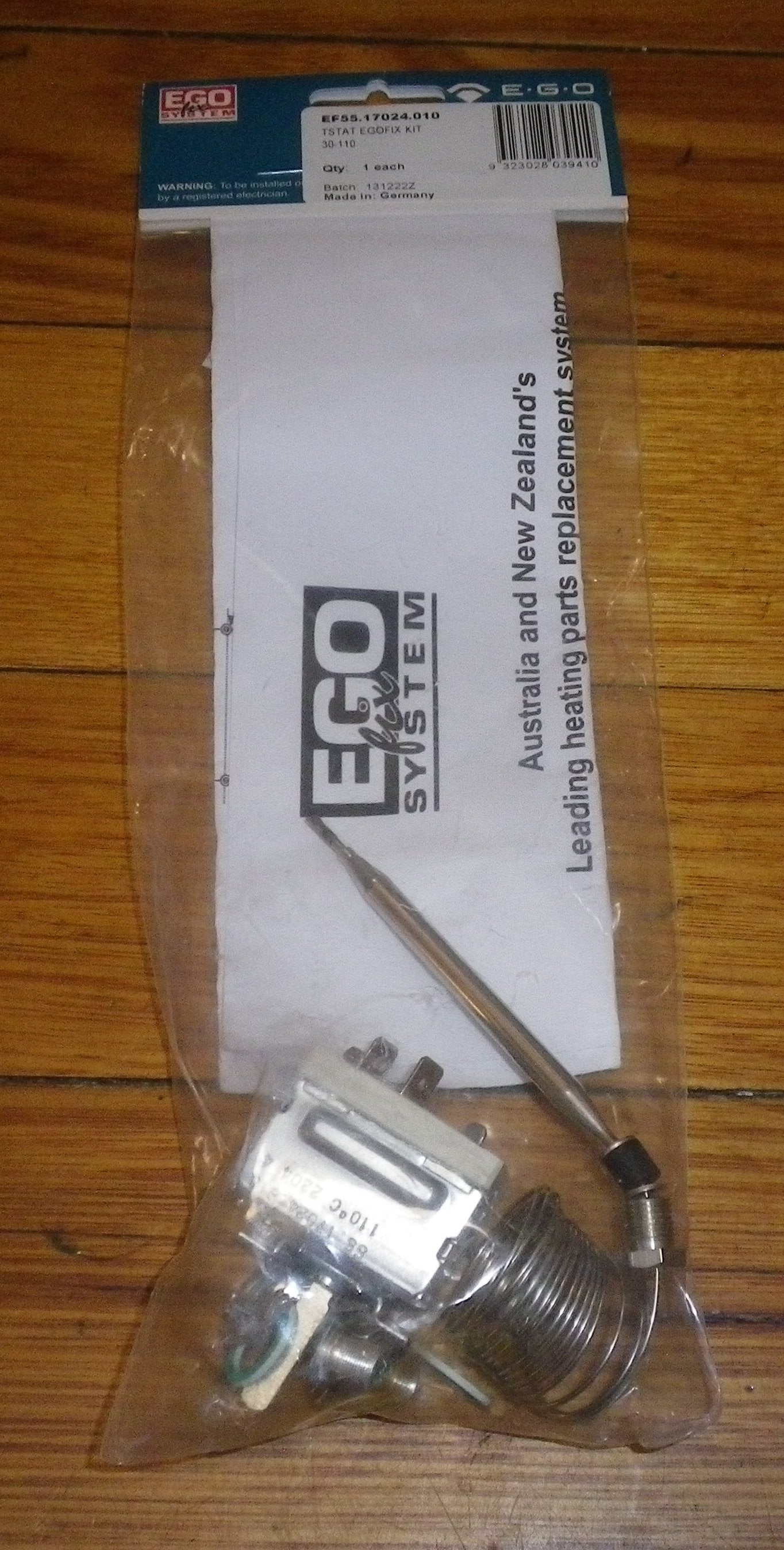 Ego 30-110 degreeC Water Urn, Bain Marie Thermostat - Part # EF55.17024.010