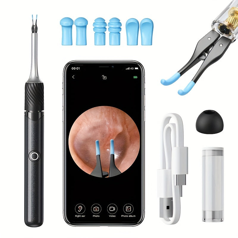 FONSI Smart Ear Wax Removal Kit with Camera and Wireless Otoscope TJR2V5Q