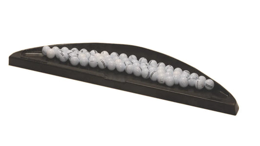 Fiberbuilt Half-Moon Molded Rubber Ball Tray