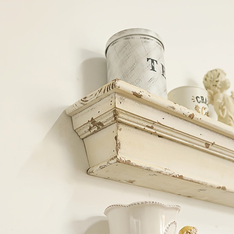 French Country Style Wooden Wall Shelf - FI30