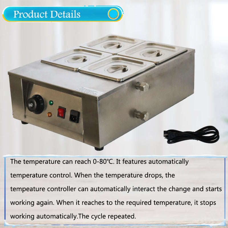 Four Pan Chocolate Tempering Melter