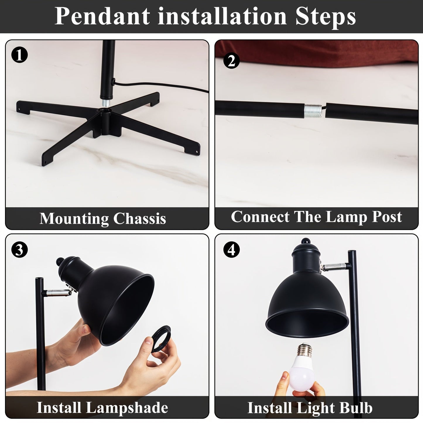 GDLUOAO 58-Inch USB Floor Lamp - DN3K