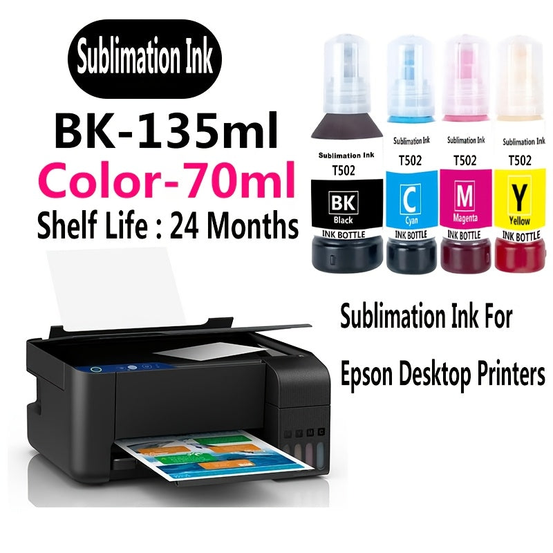 EcoTank Epson Sublimation Ink Set Black  Color Recycled-WL4S