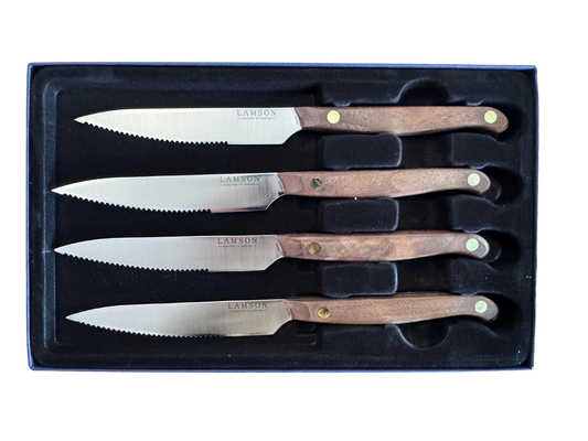 Vintage 4-Piece Steak Knife Set Serrated