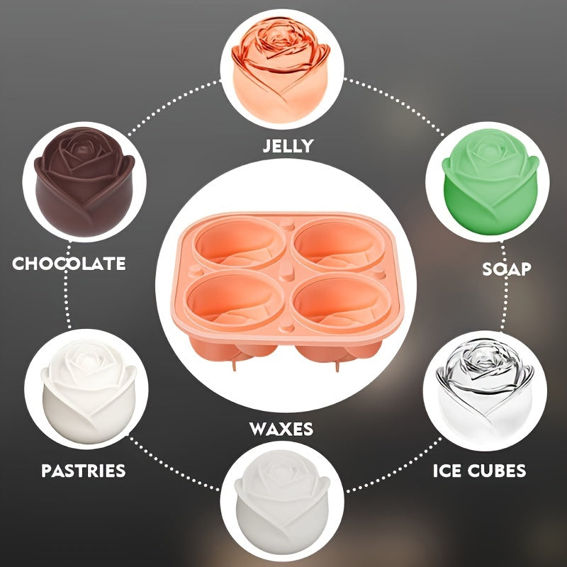 Rose Ice Cube Mold Tray-GZ93