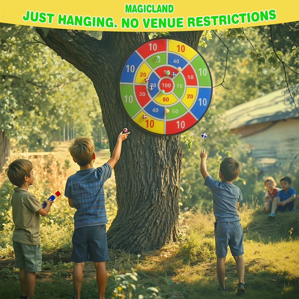 73.66cm Large Dartboard Set, Indoor/Outdoor Fun TJR3L6N