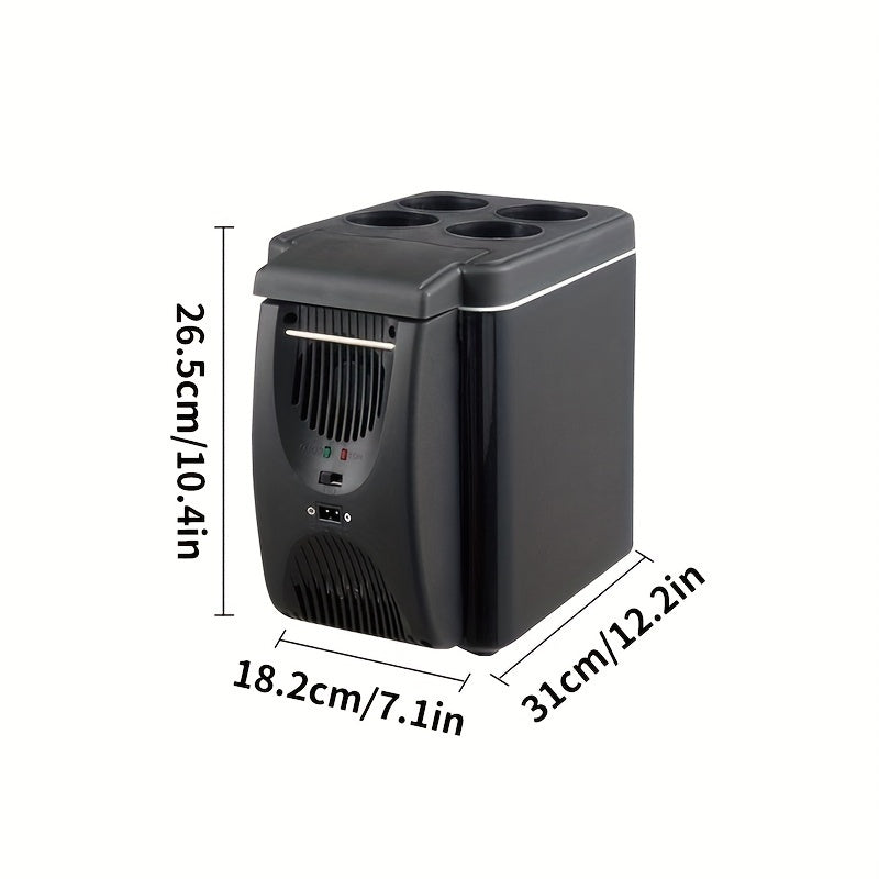 6L Portable Car Fridge  12V Electric Mini Cooler-OX28