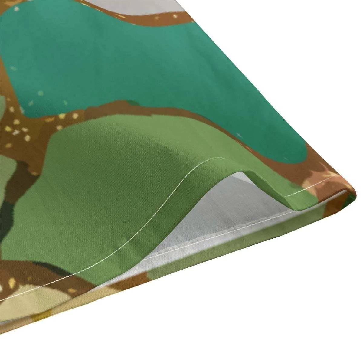 Emerald Shards Luxury Button-Down for Modern Creative Professionals — 115gsm Cotton Poplin AOP, Concealed Placket Geometric Print, Gallery Formalwear