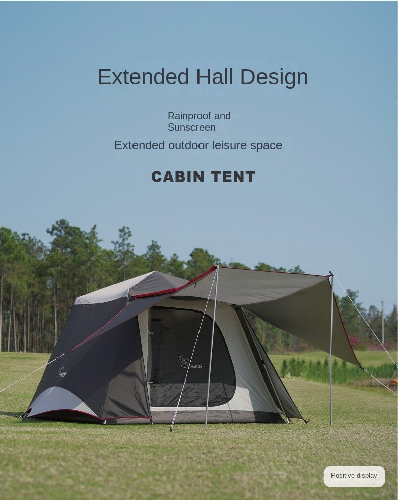 Vidalido CABIN PLUS Series Automatic Cabin Style Tent Portable Lightweight Folding for 4-6 Person Family Shed Leisure Quick Opening Sunshade Tent