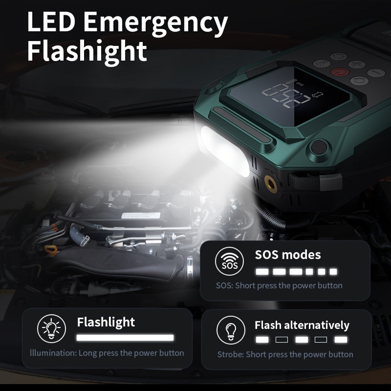 Portable Car Jumper Starter, 10000mAh, 150PSI TJR9D3X