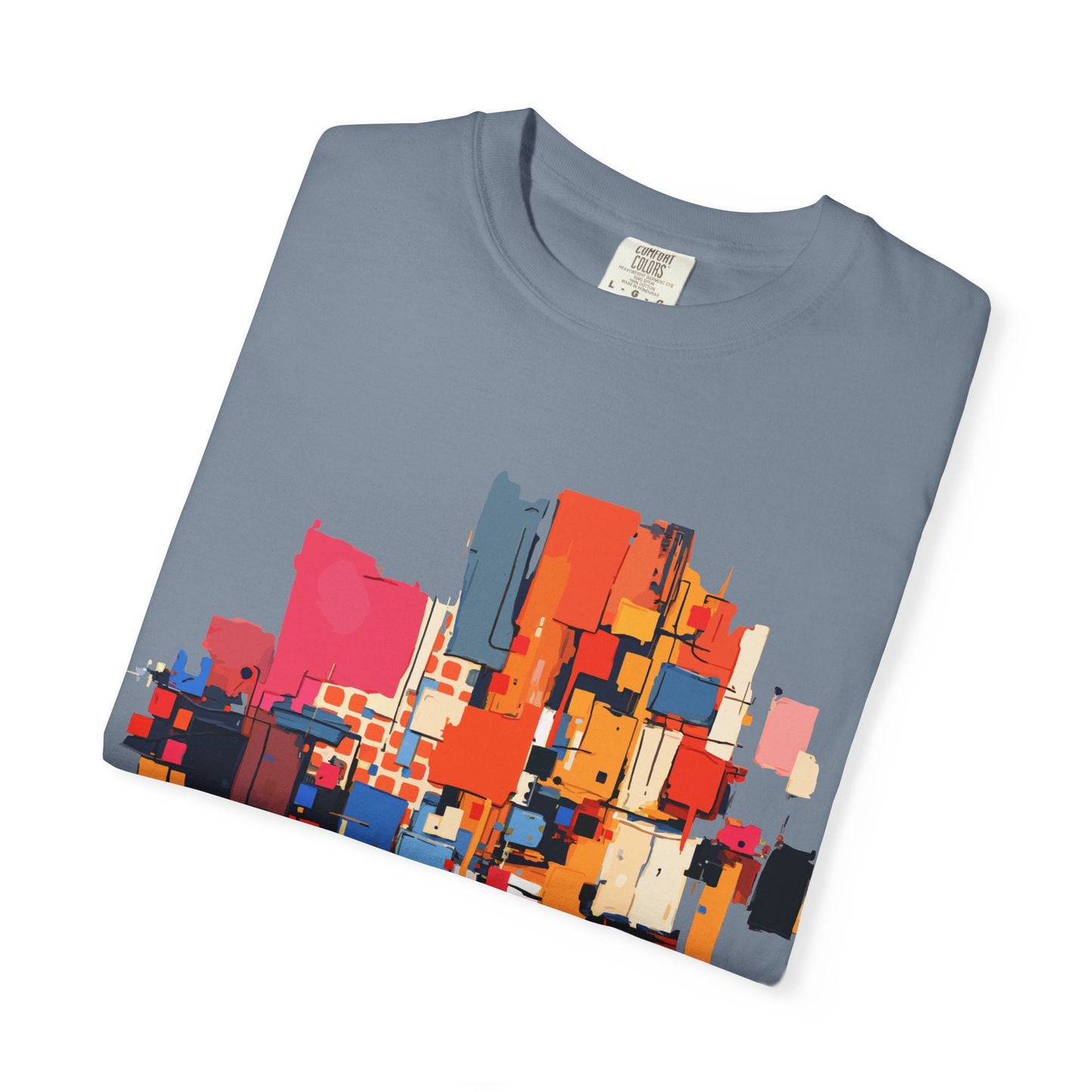 Garment-Dyed Art Tee for the Chronically Self-Expressive — Abstract Geometric AOP T-Shirt, Ring-Spun Cotton Statement, Wearable Art Streetwear