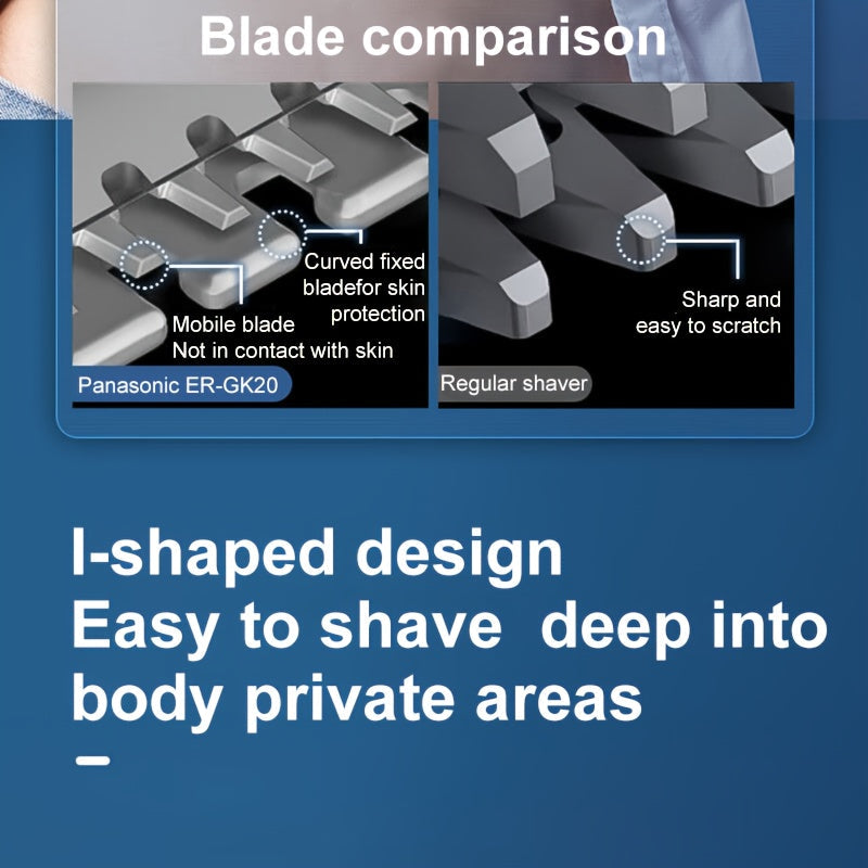 Panasonic Body Hair Trimmer, Electric Razor for Men & Women TJR1W4C