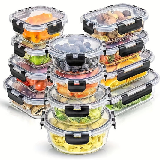 Glass Meal Prep Containers  12pc Set- HMT16GS