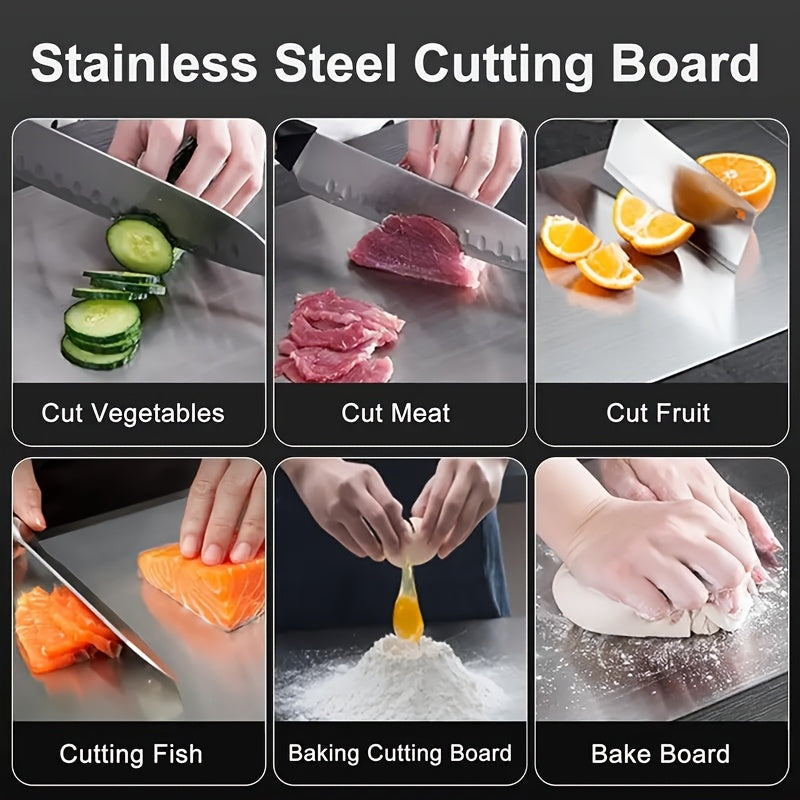 Double-sided Stainless Steel Cutting Board - FI3J