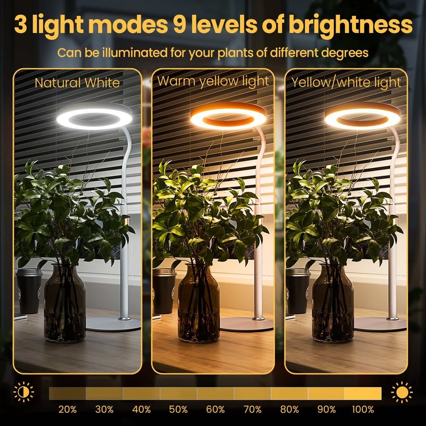 LED Grow Light with Timer and Dimming-JPPR