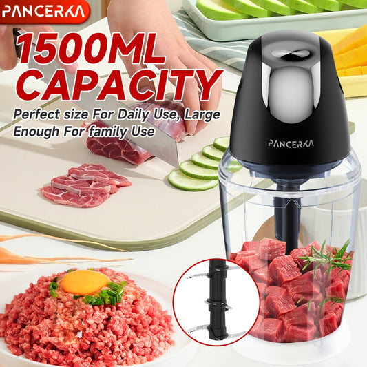 PANCERKA 1500ml Food Processor  28000 RPM Motor European Plug-K7C7