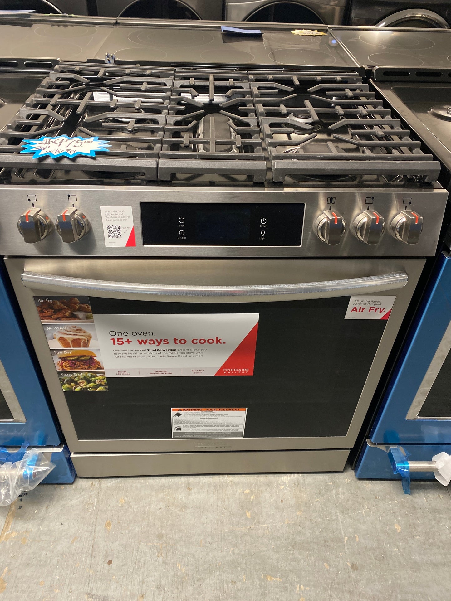 Frigidaire 5-burner Natural Gas Slide-in Range w/ Air Fry Convection