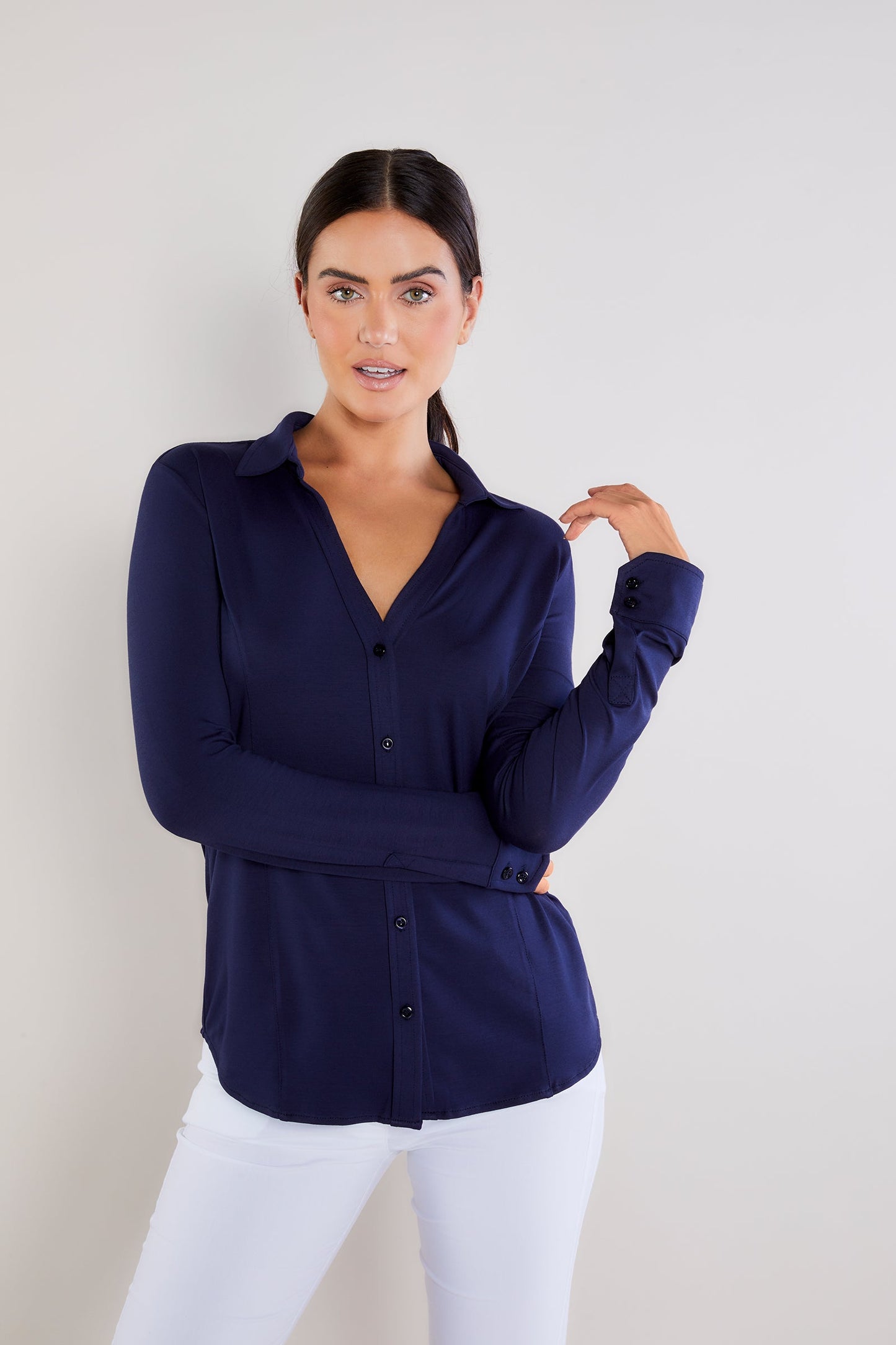 Nikki Longsleeve Pique Shirt