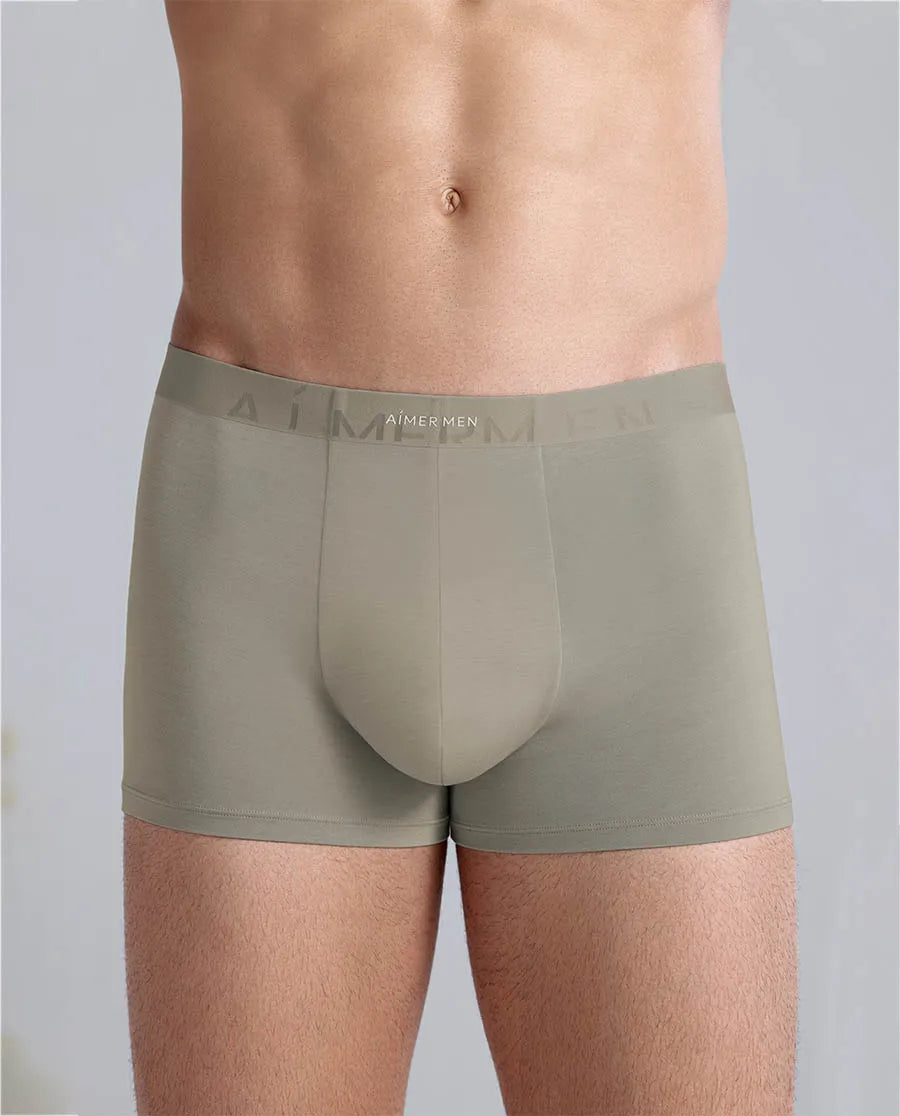 Aimer Men Milk Fiber Collection 2-Pack Logo Trunk