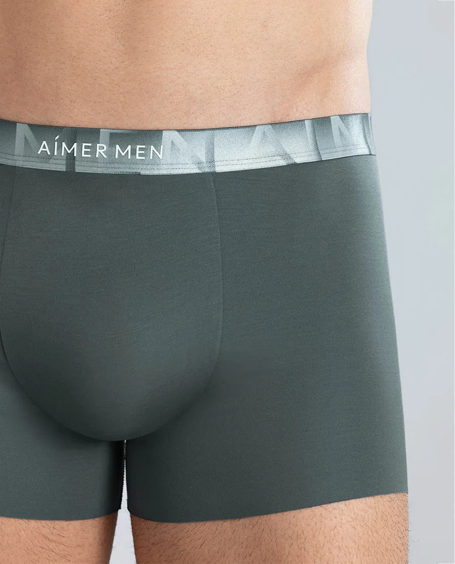Aimer Men Logo Silky Cool Feeling Trunk