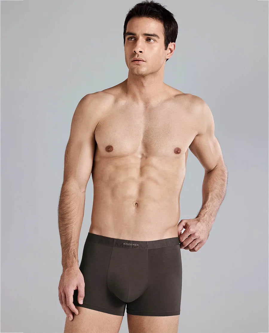 Aimer Men Milk Fiber Collection 2-Pack Logo Trunk