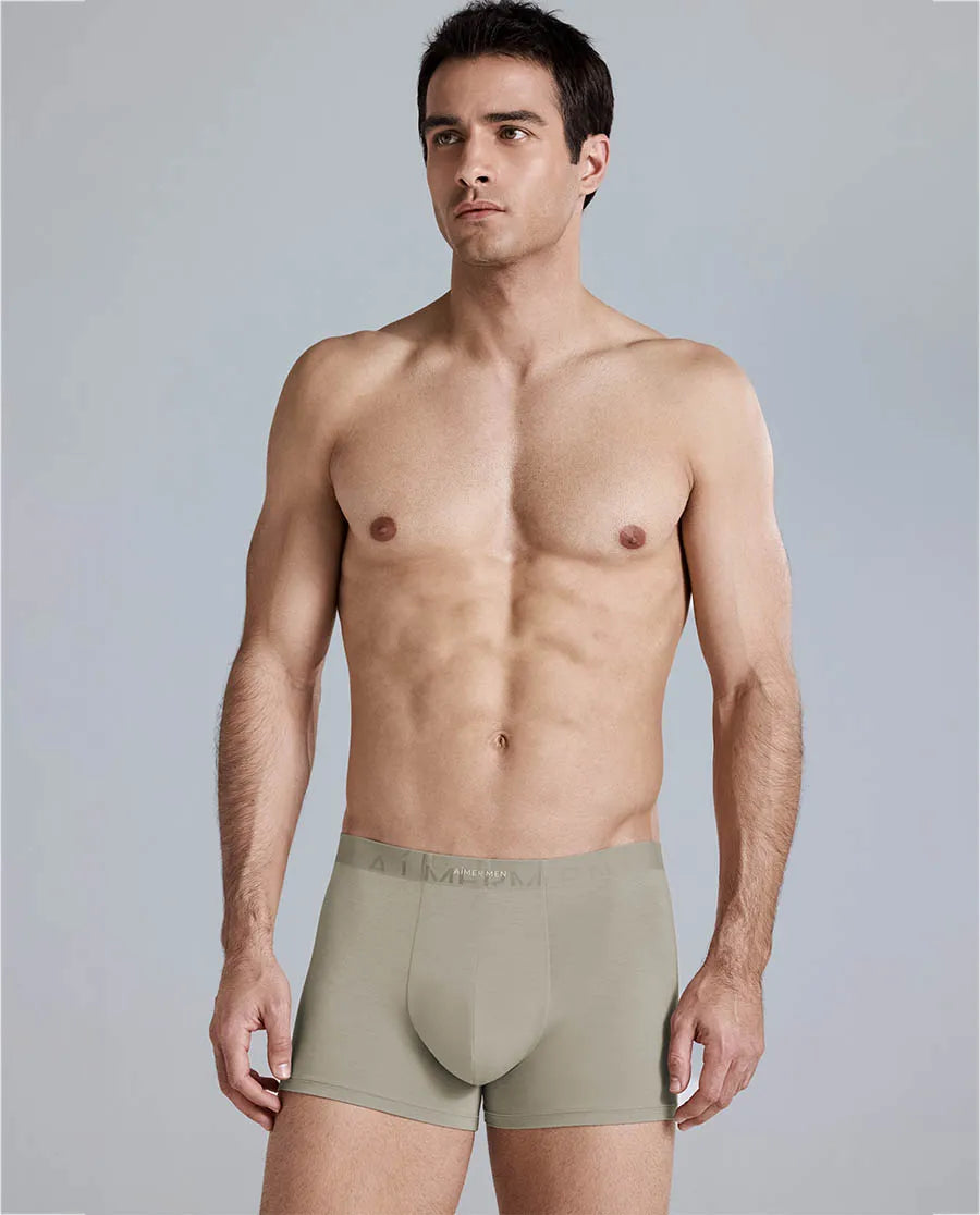 Aimer Men Milk Fiber Collection 2-Pack Logo Trunk