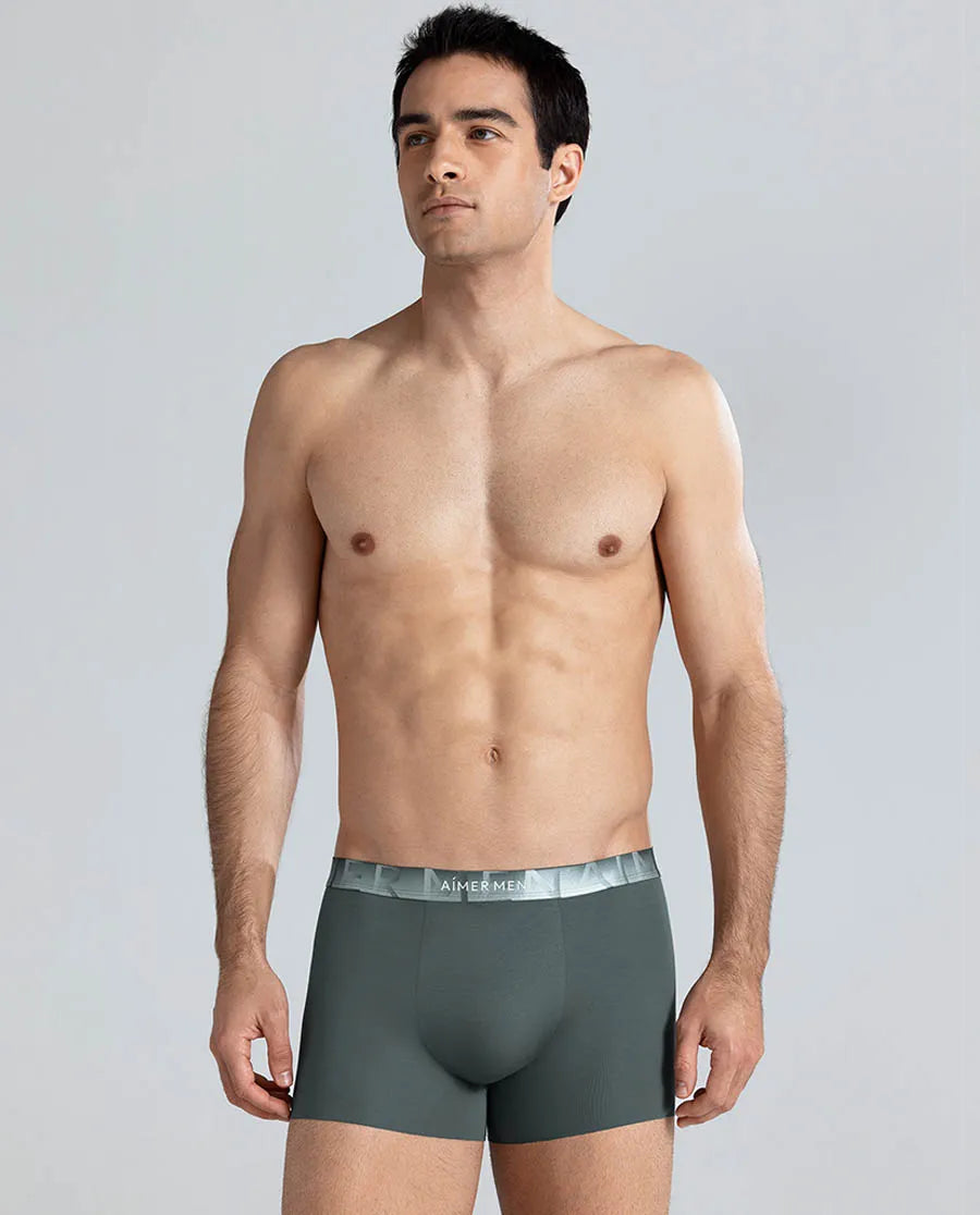 Aimer Men Logo Silky Cool Feeling Trunk