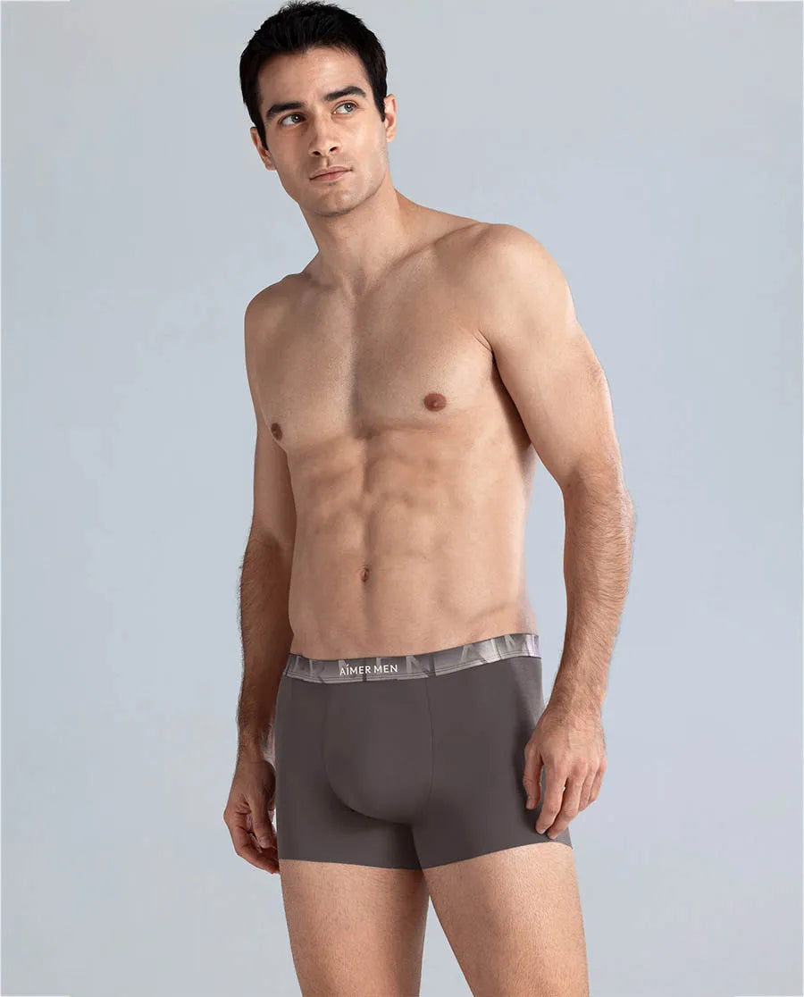 Aimer Men Logo Silky Cool Feeling Trunk