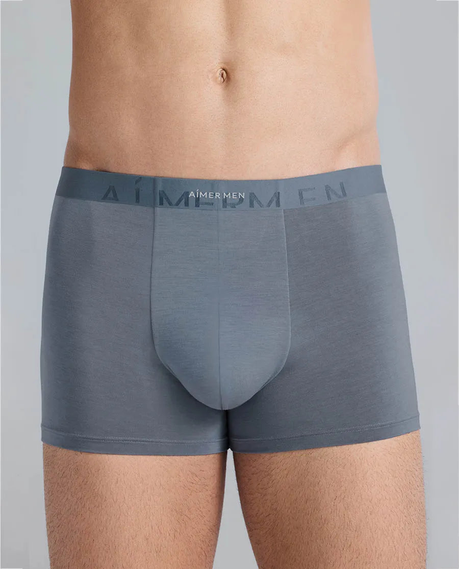 Aimer Men Milk Fiber Collection 2-Pack Logo Trunk