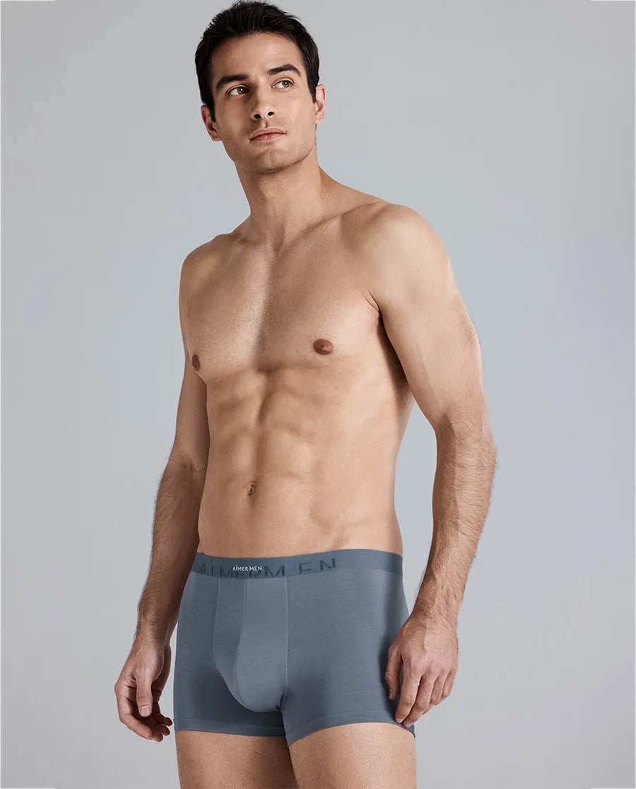 Aimer Men Milk Fiber Collection 2-Pack Logo Trunk