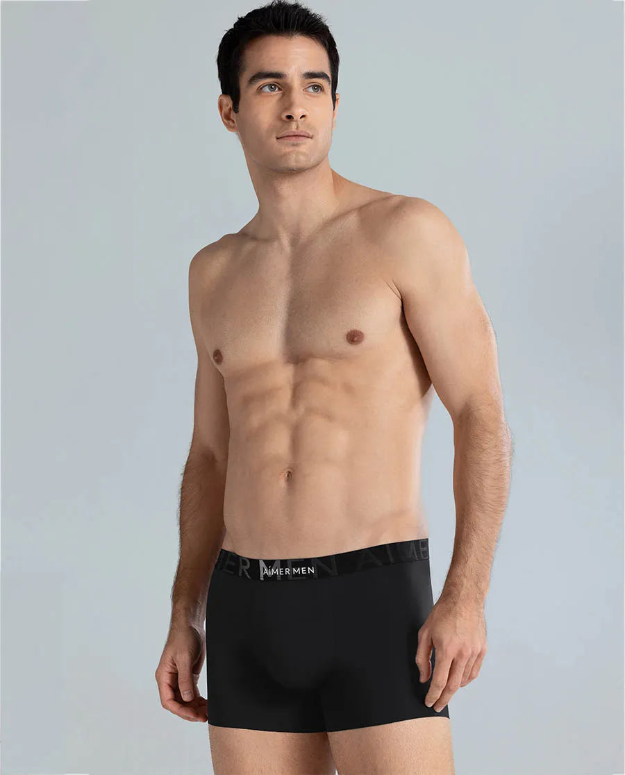 Aimer Men Logo Silky Cool Feeling Trunk