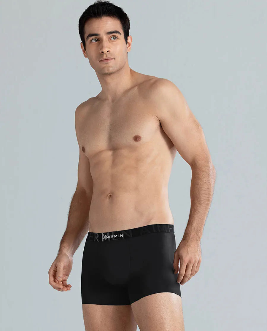 Aimer Men Logo Silky Cool Feeling Trunk
