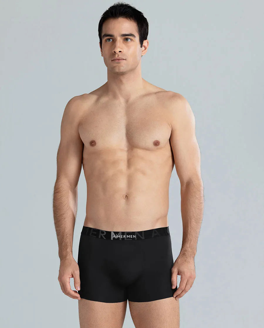 Aimer Men Logo Silky Cool Feeling Trunk